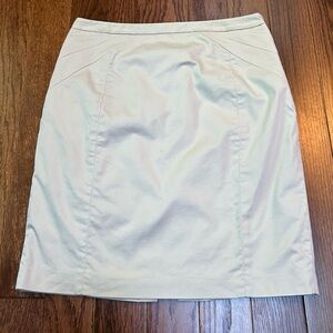 Express Khaki Pencil Skirt Fully Lined Y2K - Size 8